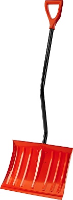 СИБИН ЛС-460, ширина 460 мм, стальная, с эргономичным стальным черенком, V-ручка, снеговая лопата (421849)421849