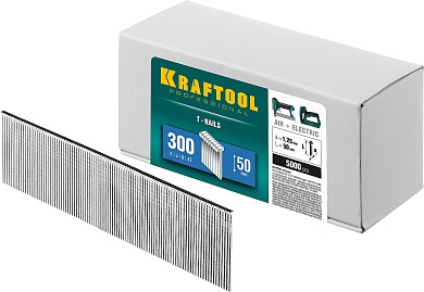 KRAFTOOL тип 18GA (47 / 300 / F) 50 мм, 5000 шт, гвозди для нейлера (31785-50)31785-50