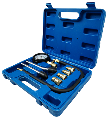 Компрессометр (шланг, 2 удлинителя, 4 адаптера) TA-G1005 AE&TTA-G1005