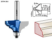 ЗУБР 28,6x12мм, радиус 4мм, фреза кромочная калевочная №328704-28.6