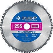 ЗУБР Мультирез 255 x 30мм 100Т, диск пильный по алюминию36907-255-30-100_z01