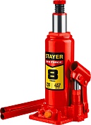 STAYER RED FORCE, 8т, 200-385 мм, Бутылочный гидравлический домкрат (43160-8)43160-8_z01