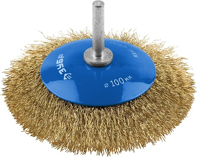 ЗУБР 100 мм, витая латунированная стальная 0.3 мм, Щетка коническая, Профессионал (35233-100)35233-100_z02