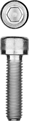 ЗУБР DIN 912 кл. пр. 8.8, М12 x 25 мм, винт свнутренним шестигранником, цинк, 5 кг, Профессионал (30318-12-025)30318-12-025