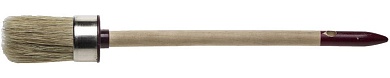 ЗУБР УНИВЕРСАЛ 30 мм, светлая натуральная щетина, деревянная ручка, Круглая кисть, МАСТЕР (01501-30)01501-30