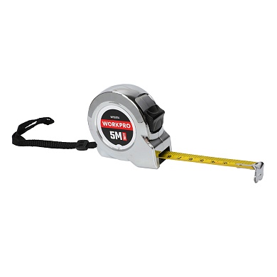 Рулетка 5м(16футов)*19мм металлический корпус WP261014 WORKPROWP261014