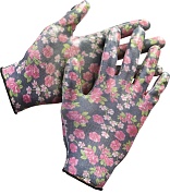 GRINDA прозрачное нитриловое покрытие, чёрные, размер L-XL, садовые перчатки (11297-XL)11297-XL