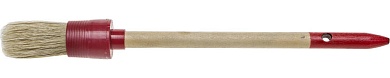 STAYER UNIVERSAL 25 мм, пластмассовый корпус, светлая натуральная щетина, деревянная ручка, Круглая кисть, MASTER (0141-25)0141-25