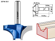ЗУБР 38.1x19мм, радиус 12.7мм, фреза пазовая фасонная №128740-38.1