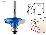 ЗУБР 38.1x15мм, радиус 6.3мм, фреза кромочная калевочная №828710-38.1