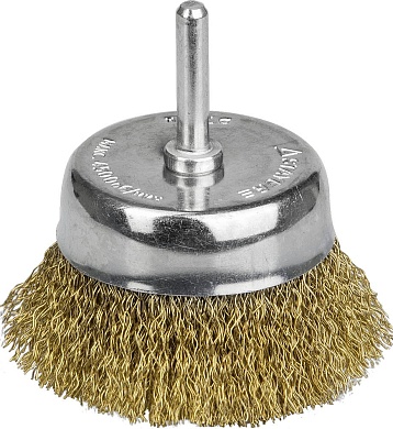 STAYER 63 мм, витая латунированная стальная проволока, 0.3 мм, Щетка чашечная, PROFESSIONAL (35117-063)35117-063_z01