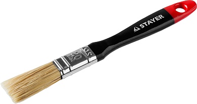 STAYER Universal 20 мм, 3/4″ светлая натуральная щетина, деревянная ручка, Плоская кисть, PROFESSIONAL (0104-020)0104-020