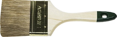 STAYER LASUR 63 мм, 2,5″ смешанная щетина, деревянная ручка, Плоская кисть, STANDARD (01031-63)01031-63