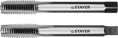 STAYER M10х1.5, 2 шт, Комплект метчиков (28025-10-1.5-H2)28025-10-1.5-H2