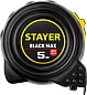STAYER BlackMax 5м х 19мм, Рулетка с двумя фиксаторами (3410-05)