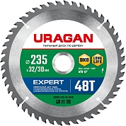 URAGAN Expert 235 х 32/30мм 48Т, диск пильный по дереву36802-235-32-48_z01
