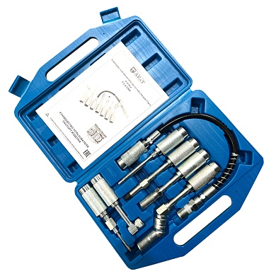 Адаптеры для нагнетателя густой смазки (7шт) в кейсе TA-G5209 AE&TTA-G5209