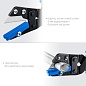 ЗУБР Универсал для пластмассовых и резиновых профилей, Угловые ножницы со сменным трапециевидным лезвием (23371)
