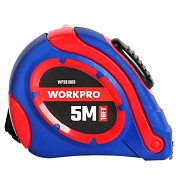 Рулетка пластмассовая 5м*19мм самоблокирующаяся WP261006 WORKPROWP261006