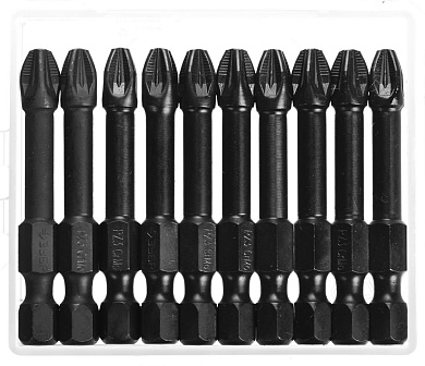 ЗУБР 10 шт, PZ 3, 50 мм, Ударные биты (26023-3-50-S10)26023-3-50-S10