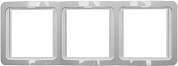 СВЕТОЗАР Гамма, тройная вертикальная цвет бежевый, Накладная панель (SV-54149-B)SV-54149-B