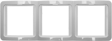 СВЕТОЗАР Гамма, тройная вертикальная цвет бежевый, Накладная панель (SV-54149-B)SV-54149-B