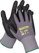 KRAFTOOL эластичные, для точных работ, размер XL, перчатки с покрытием из вспененного нитрила (11285-XL)11285-XL