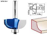 ЗУБР 38.1x16мм, радиус 12.7мм, фреза кромочная калевочная №228702-38.1