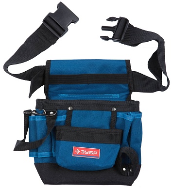 ЗУБР 9 карманов, держатель для молотка, одинарная, сумка-пояс (38632)38632