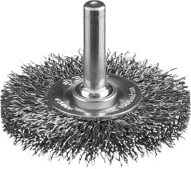 ЗУБР 50 мм, витая стальная проволока, 0.3 мм, Щетка дисковая, Профессионал (35198-050)35198-050_z02