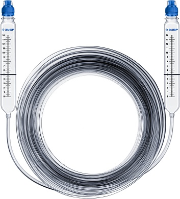 ЗУБР 20 м, Гидроуровень с усиленными измерительными колбами, Профессионал (3482-08-20)3482-08-20