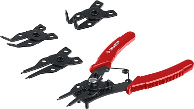 ЗУБР 4-в-1, 4 насадки, Съемник стопорных колец (2283)2283