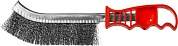 MIRAX витая стальная проволока d 0,3 мм, пластмассовая рукоятка, Щетка ручная (35112-2)35112-2