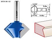 ЗУБР 38.1x22мм, фреза кромочная конусная28725-38.1-22