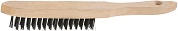STAYER 5 рядов, деревянная рукоятка, стальная, Щетка проволочная, MASTER (35020-5)35020-5