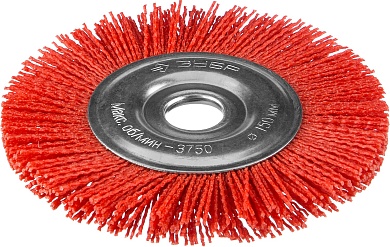 ЗУБР 150 мм, нейлоновая проволока, Щетка дисковая, Профессионал (35160-150)35160-150_z01