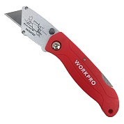 Нож универсальный складной со сменными лезвиями WP211002 WORKPROWP211002