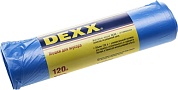 DEXX 120 л, 10 шт, голубые, мусорные мешки (39150-120)39150-120