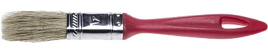 STAYER UNIVERSAL-EURO 25 мм, 1″ светлая натуральная щетина, пластмассовая ручка, Плоская кисть (0108-25)0108-25