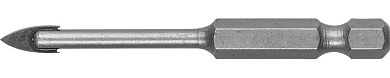 ЗУБР 4 мм, 2х кромка, HEX 1/4, Сверло по стеклу и кафелю (29840-04)29840-04