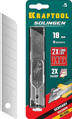 KRAFTOOL 18 мм, 5 шт, Сегментированные лезвия (09605-18-S5)09605-18-S5_z02