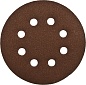 Круг шлифовальный ЗУБР ″СТАНДАРТ″ из абразивной бумаги на велкро основе, 8 отв., Р120, 125мм, 5шт