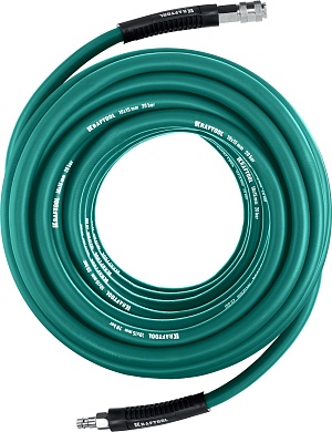 KRAFTOOL 20 м, 10х15 мм, 20 бар, Воздушный шланг с поворотными фитингами рапид (06588-20)06588-20