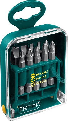 KRAFTOOL Expert 11 шт, Набор бит (26136-H11)26136-H11