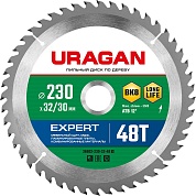 URAGAN Expert 230х32/30мм 48Т, диск пильный по дереву36802-230-32-48_z01