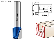 ЗУБР 11,9x13мм, фреза пазовая фасонная №328742-11.9-22