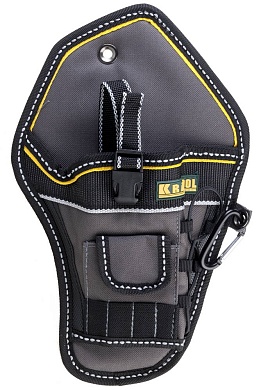 KRAFTOOL Industrie с отделениями для бит и сверл, кобура для шуруповерта (38744)38744