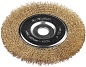 ЗУБР 175х22 мм, витая латунированная проволока, 0.3 мм, Щетка дисковая, Профессионал (35187-175)