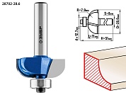 ЗУБР 28,6x11мм, радиус 7.9мм, фреза кромочная калевочная №228702-28.6