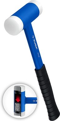 ЗУБР БМП-40 мм, безынерционный молоток с полиамидными бойками, Профессионал (2043-40)2043-40